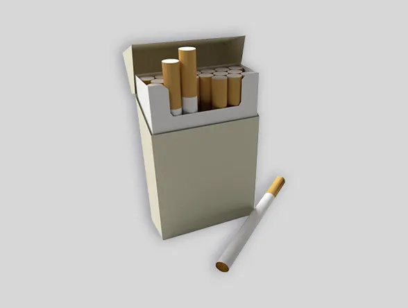 Blank Cigarette Box Packaging