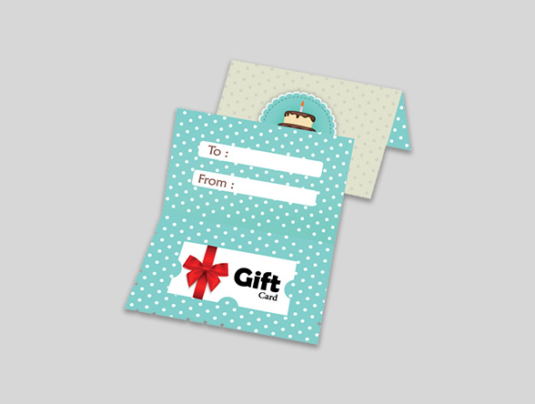 Customized Gift Card Sleeves