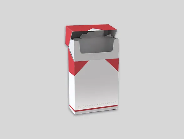 Custom Empty Paper Flip Top Cigarette Boxes Wholesale